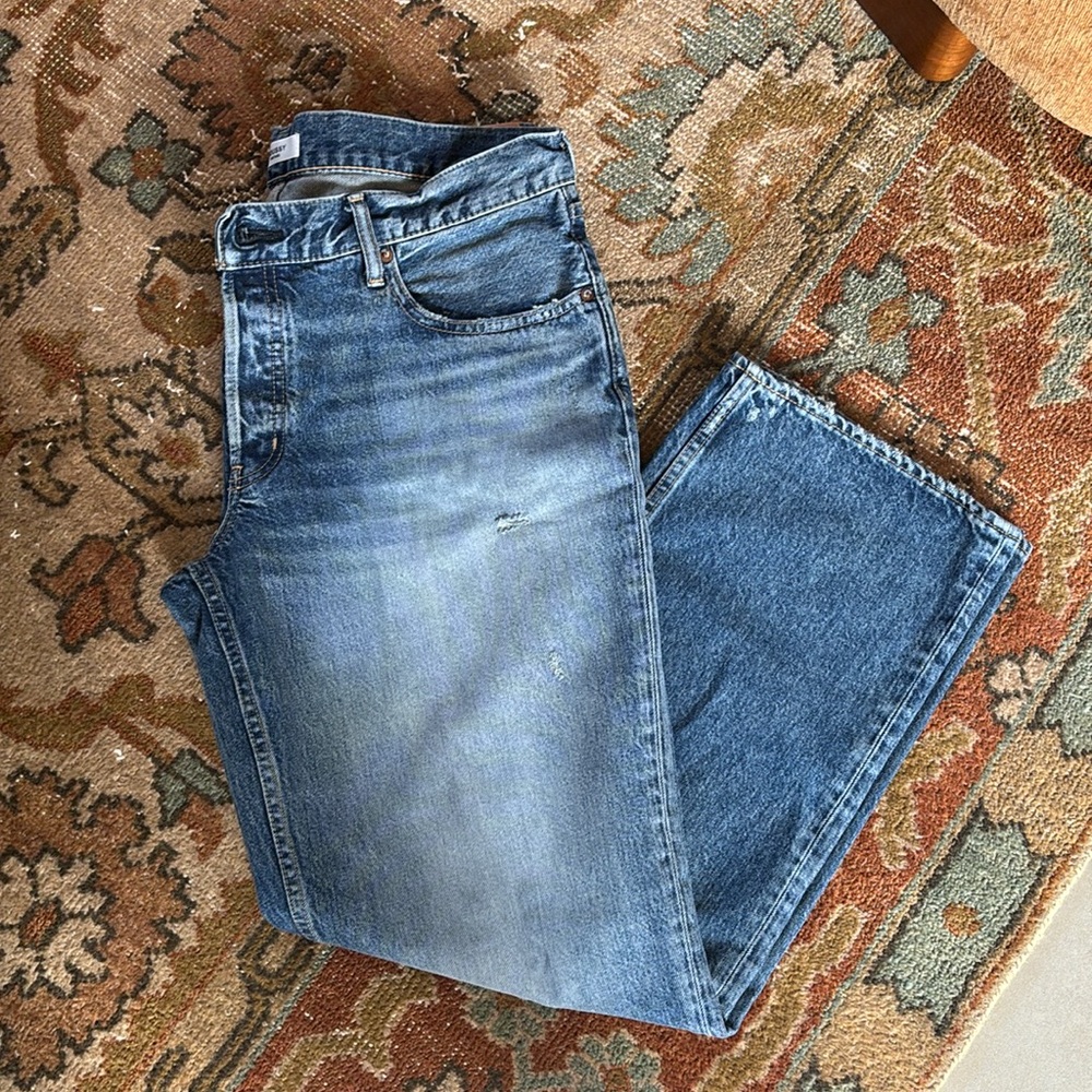 Moussy Vintage Jeans x SAAB Co Trigg Low Rise Straight Japanese Denim Size 31